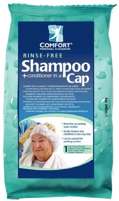 Comfort personal cleansing clearance shampoo cap